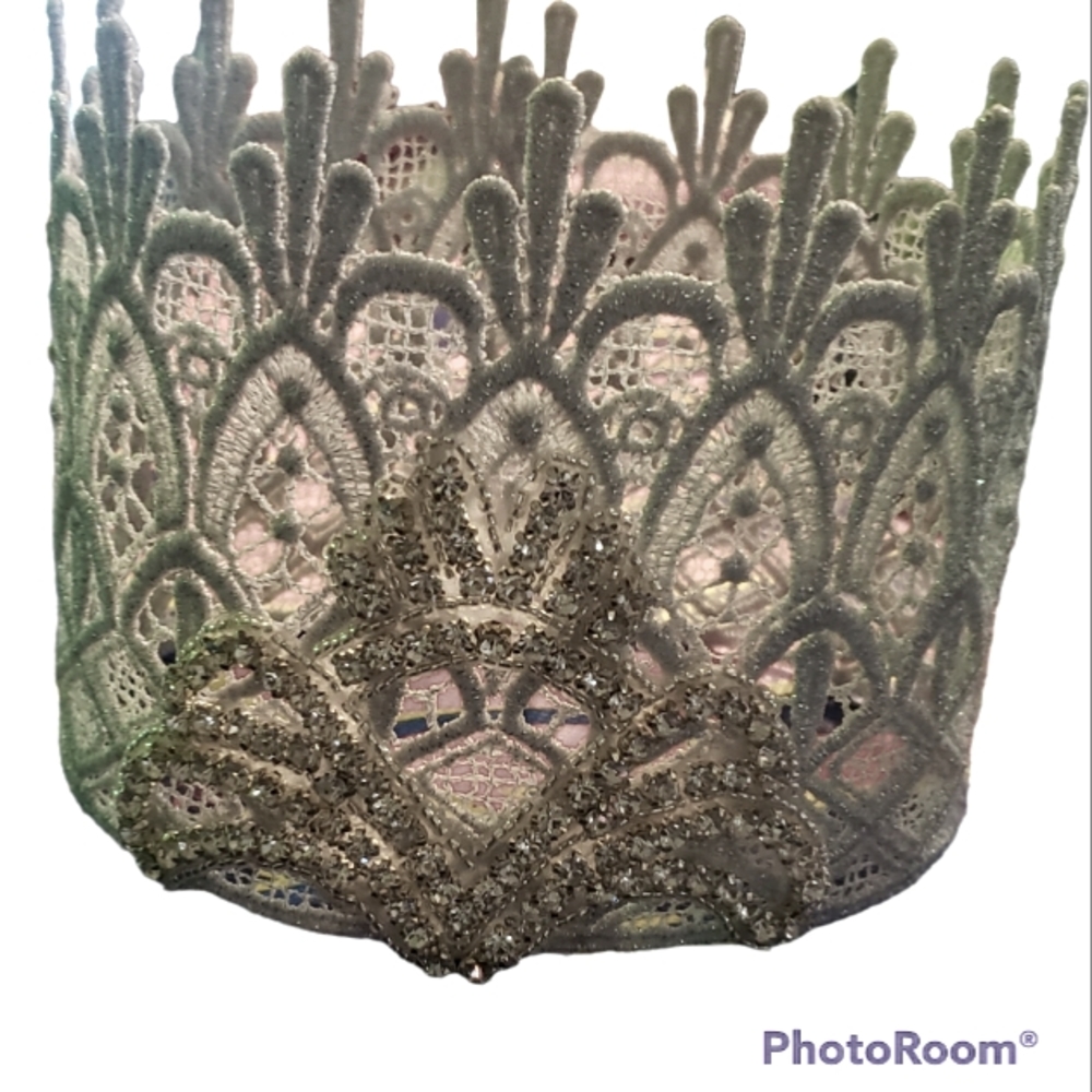 HANDMADE GLENDA'S CROWN (THE GOOD) WITCH WIZARD OF OZ Size 17inch children 2yr